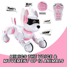 Load image into Gallery viewer, Top Race Pink Robot Dog - Remote Control Toy with Touch Function - Interactive Smart Pet with Voice Commands, Dancing
