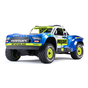 RC Truck Mojave GROM 4x4 Smart Small Scale Desert Truck, RTR (with Battery and Charger Included) Blue/White ARA2104T2