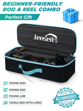 Load image into Gallery viewer, Jenseits 7Ft Telescopic Spinning Fishing Pole and Reel Combo，Portable Kit
