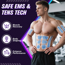 Load image into Gallery viewer, Electronic Muscle Stimulator with TENS &amp; PMS, Ab Belt Stimulator Muscle Toner, Abdominal Fitness Trainer for Home
