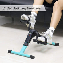 Load image into Gallery viewer, Folding Pedal Exerciser, Mini Exercise Bike Under Desk Bike Foot Pedal Exerciser - Green
