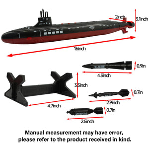 Toy Submarine Military Toy Naval Ship with Launching Function Model Ship with Sound Effects Army Toy War Ship Play Set