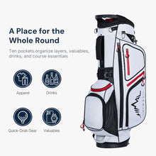 Load image into Gallery viewer, GoHimal 14-Way Lightweight Golf Stand Bag with Multiple Pockets White
