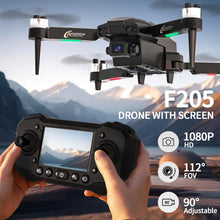 Load image into Gallery viewer, Drone with Camera for Adults, 1080P HD Drones with LCD Screen Controller with 8GB SD Card, Brushless Motors Quadcopter
