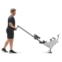 Load image into Gallery viewer, Sunny Health &amp; Fitness Smart Compact Magnetic Rowing Machine - Black
