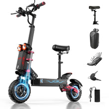 Load image into Gallery viewer, Electric Scooter for Adults Peak 5600W Dual Motor Up to 50MPH,Battery Range to 45Miles Fast Sports Escooter 11&quot; Off Road Tires 800lbs Max
