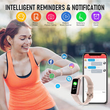 Load image into Gallery viewer, Fitness Tracker, Step Tracker with 24/7 Heart Rate Blood Oxygen Blood Pressure Sleep Monitor (Pink)
