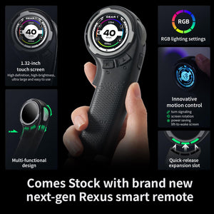 Electric Skateboard Longboard with Rexus Remote, Bifrost 2.0 Lighting System, Top Speed of 31 Mph, 34 Miles Range