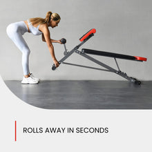 Load image into Gallery viewer, FF Finer Form Multi-Functional Weight Bench for Full All-in-One Body Workout – Adjustable Workout Bench Press for Home Gym, Fitness equipment for Back HyperExtension, Roman Chair Exercise, Sit up
