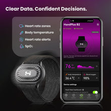 Load image into Gallery viewer, HandPlus Heart Rate Monitor, Comfort Training-Grade Optical Fitness Tracker
