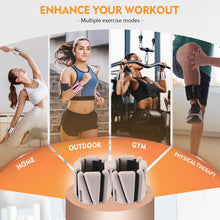 Load image into Gallery viewer, BECOJADDE Ankle Weights Set of 2 (2 lb Each) Adjustable Wrist Weights -Beige
