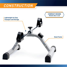 Load image into Gallery viewer, Marcy Portable Mini Pedal Exercise Cycle Compact Bike - Black
