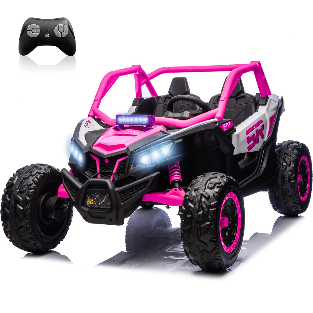 24V 7AH 2 Seater Power Wheels for Big Kids, 25