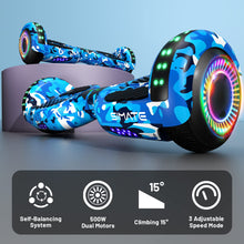 Load image into Gallery viewer, Hoverboard with Seat Attachment Combo, 6.5&quot; Self Balancing Hover Board with Bluetooth Speakers and LED Lights (Include Go-Kart)

