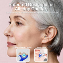 Load image into Gallery viewer, iBstone Nova Hearing Aids for Seniors Adults: Superior Sound Quality - Blue and Red

