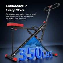 Load image into Gallery viewer, Squat Machine, MERACH R07 2 in 1 Squat Rowing Machine - Red

