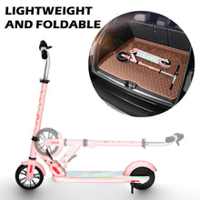 Load image into Gallery viewer, New Upgraded Electric Scooter for Kids Ages 6-12, Foldable Kids Electric Scooter w/Maximum Weight Capacity 110 lbs, Pink.
