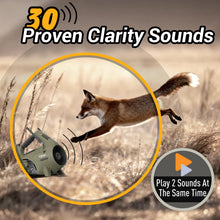 Load image into Gallery viewer, Ctrixez Predator Call - Electronic Coyote Caller, 30 Sounds Incl Perfect for Coyote, Fox, Raccoon, Cottontail Hunting Calls, 400 Yard Remote Range, 8-Bay Long Lasting, Khaki
