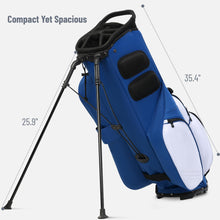 Load image into Gallery viewer, uniHimal 8-Way Lightweight Walking Golf Stand Bag for Men Women Blue White
