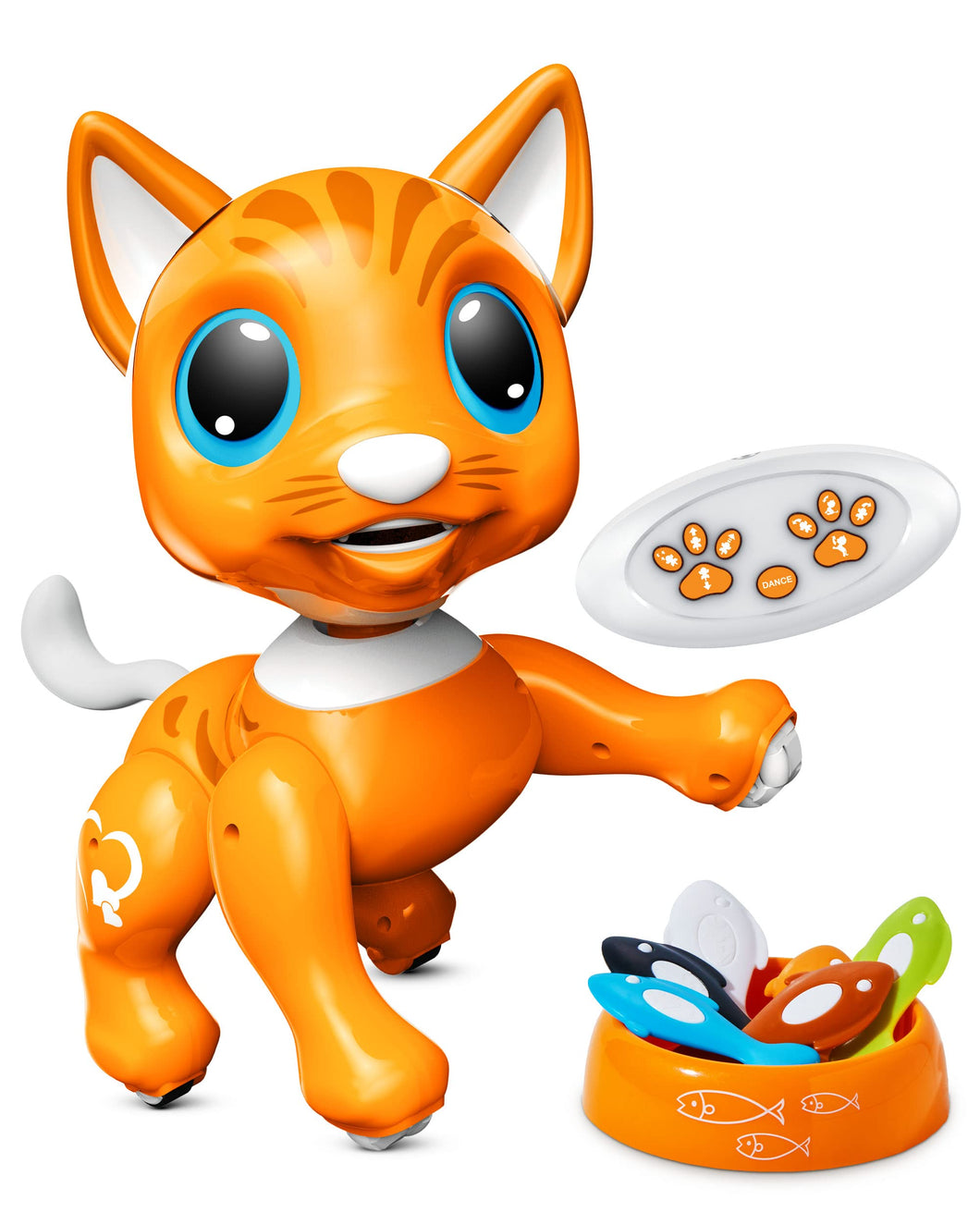 Power Your Fun Robo Pets Cat Toy for Girls and Boys - Remote Control Robot Toy Interactive Hand Motion Gestures, Smart STEM