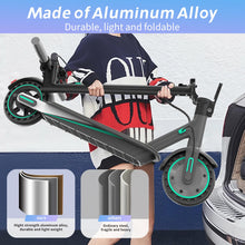 Load image into Gallery viewer, Electric Scooter for Adults, Up to 19Mph, 19 Miles Range &amp; 264lbs Load, Aluminum Alloy E-Scooter with 350W Motor, Foldable Escooter
