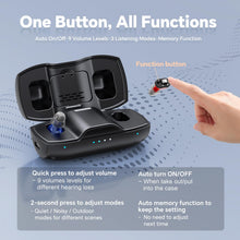 Load image into Gallery viewer, iBstone Nova Hearing Aids for Seniors Adults: Superior Sound Quality - Smart Noise Cancelling - No Feedback - 1.5Hrs Charging for 100Hrs Working - Come with Anti-Lost Lanyard - Over-the-Counter
