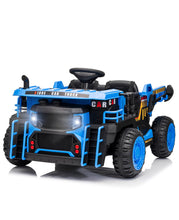Load image into Gallery viewer, 24V 2 Seater Ride on Dump Truck, Kids Electric Car with 4X55W Powerful Motor, Ride-On Construction Vehicle, Blue
