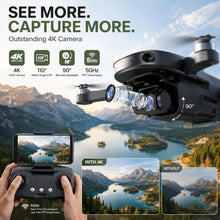 Load image into Gallery viewer, Holy Stone HS175D GPS Drone with 4K Camera for Adults, Under 249g, Foldable RC Quadcopter with Auto Return, 46 Mins Long Flight, Follow Me, Brushless Motor, Circle Fly, Waypoint Fly, Altitude Hold

