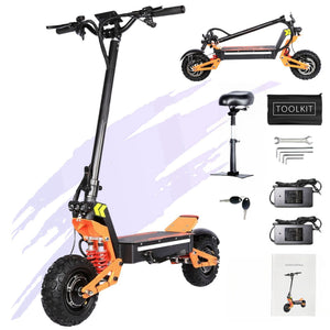 Electric Scooter Adults 24mph, Up to 49 Miles Range, 48V/18A Battery, 1200W Motor Portable Folding Commuting Electric Scooter, 11" Pneumatic Tires