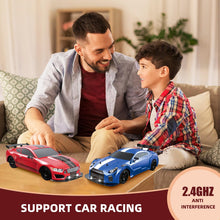 Load image into Gallery viewer, RC Drift Car 2.4GHz 1:16 Scale 4WD High Speed Remote Control Cars Vehicle with LED Lights Two Batteries and Drifting

