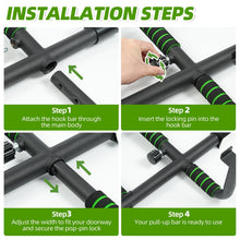 Load image into Gallery viewer, VBSD Upgrade Pull Up Bar for Doorway With Ergonomic Grip
