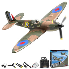 Load image into Gallery viewer, volantexrc RC Plane Spitfire Fighter 4CH Remote Control Airplane RTF with Aileron, Gyro, Aerobatics
