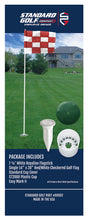 Load image into Gallery viewer, Standard Golf 14" x 20" Single Black/Yellow Checkered Flag
