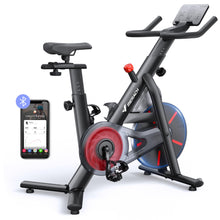 Load image into Gallery viewer, MERACH Exercise Bike, Brake Pad Stationary Bike with Exclusive App-Red
