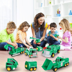 Transform Robot Kids Toys Cars | STEM Building Toddler Toys for Ages 3+ | 5 in 1 Construction Toy