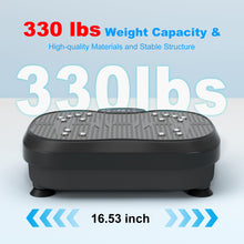 Load image into Gallery viewer, XIHEIMA Vibration Plate Exercise Machine for Lymphatic Drainage, Whole Body Fitness Workout Equipment Stand Shake Board Sport Gym for Weight Loss Fat Burner for Women Men (Black)
