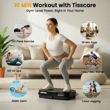 Load image into Gallery viewer, Vibration Plate Exercise Machine: TISSCARE Vibrating Plates for Weight Loss and Lymphatic Drainage, 400lbs Shake Plate Whole Body Workout Platform for Home Fitness Fat Burner Sedentary Office
