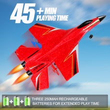 Load image into Gallery viewer, RC Planes for Kids Over 12 Years and up, Foam Remote Control Airplanes Flying Toys for Boys Girls,2CH Outdoor RC, Red
