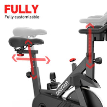 Load image into Gallery viewer, DeerRun Exercise Bike, Indoor Cycling Bike with Adjustable Magnetic Resistance-BlackRed
