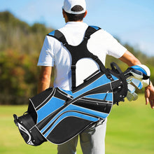 Load image into Gallery viewer, Mayjooy Golf Stand Bag, Portable Carry Golf Bag w/Ergonomic Dual Straps &amp; 6 Way Top Divider, Lightweight Carry Organizer Pocket w/Umbrella Ring, Ideal for Men &amp; Women (Blue)
