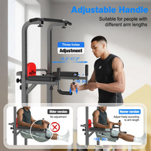 Load image into Gallery viewer, RELIFE REBUILD YOUR LIFE Power Tower Pull Up Bar Station Workout Dip Station for Home Gym
