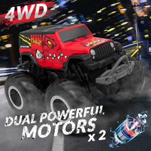 Load image into Gallery viewer, Amphibious Remote Control Car 2.4GHz 1:20 All Terrain Off-Road RC Car Remote Control Boat Gifts for Kids Boys Red
