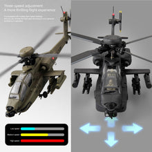 Load image into Gallery viewer, 310MM 6CH C170 AH-64D Remote Control Helicopter Aircraft for Adults Expert 1/48 RC Heli Maintain Altitude Brushless Motor / Optical Flow Positioning / Fly Upside Down 3D Rolling ( RTF 2-Battery Green)
