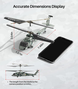 RC Military Helicopter S54H for Kids - One-Key Start/Landing, Altitude Hold, Upgraded Protection System, 3.5 Channel Toy for Boys and Girls