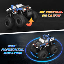 Load image into Gallery viewer, RC Monster Truck 1:16, Electric RC Car RC Monster Car 4WD Rock Crawler Scale Remote Control Truck Toy Cars (Blue)
