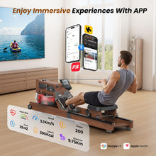 Load image into Gallery viewer, Water Rowing Machine for Home Use - Wooden
