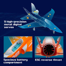 Load image into Gallery viewer, RC Airplane Jet Rc Planes for Adults Rc Jet Plane EDF Jet 90mm Super Scorpion V2 Orange (No Radio, Battery, Charger)
