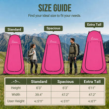 Load image into Gallery viewer, WolfWise Pop Up Shower Tent for Camping Essentials, Compact &amp; Lightweight
