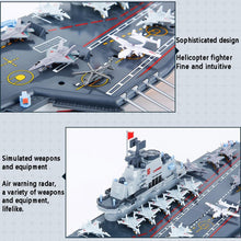 Load image into Gallery viewer, RC Boat, 30KM/H High Speed RC Aircraft Carrier, 2.4Ghz Simulated Electric RC Battleship, 26.7 Inches 1:438 Scale Water Remote Control Aircraft Carrier
