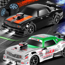 Load image into Gallery viewer, 2.4GHz 1:16 Scale 4WD High Speed Remote Control Cars Vehicle with LED Lights Two Batteries and Drifting Tires
